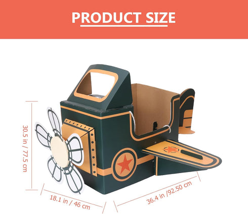 TOYANDONA Toddler Airplane Costume - Creative Cardboard Play