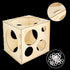 Auihiay 2-10 Inch Collapsible Wood Balloon Sizer Box, Measurement Tool for Balloon Decorations, 9 Holes