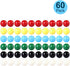 Game Replacement Marbles, 60pcs 9/16 in Solid Color Game Balls for Chinese Checkers and Marble Games
