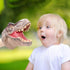 Tyrannosaurus Rex Dinosaur Hand Puppet for Boys Gift 3-12, Realistic Soft Rubber T-Rex Head Party Role Play Game