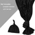 Newborn Swaddle Blanket with Hat Set, Hospital Receiving Blankets for Girls and Boys (Black)