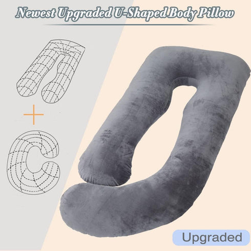 60 Inch Pregnancy Pillow for Sleeping, Extra Large U Shaped Body Pillow, Maternity Pillow for Pregnant Women