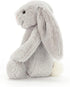 Jellycat Bashful Grey Bunny Stuffed Animal, Medium 12 inches, Classic Rabbit Plush Toy, Children's Gift