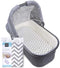 Kushies Baby Grey Chevron Fitted Bassinet Sheet