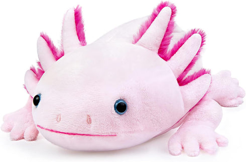 ZHONGXIN MADE Simulation Axolotl Plush - Super Large 30 Inch Pink Stuffed Animal, Realistic Cute Weighted Plushie Gift