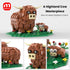 MIAMIACITA Set, 6+ Highland Cow Building Farm Animal Toy Brick Kit, Creative Scottish Cattle Model for Adults & Kids