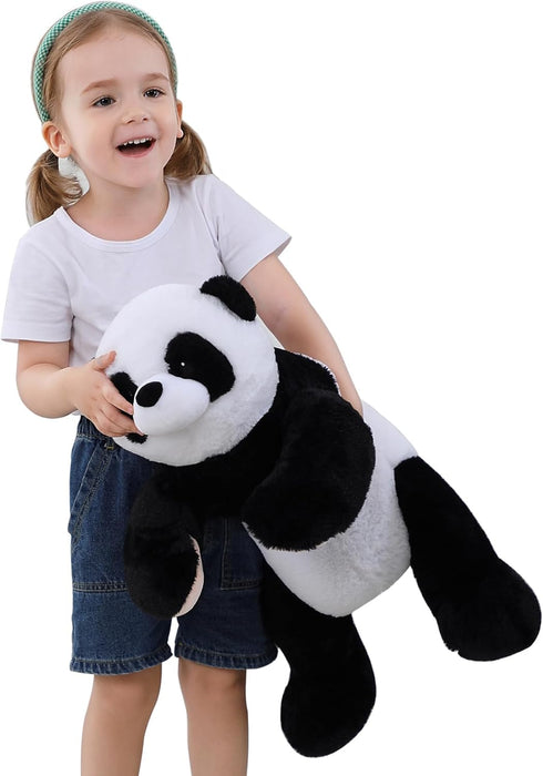 5 lbs 24" JellyMallow Weighted Stuffed Animals Panda Plushie, Cute Panda Weighted Plush Pillow Giant Stuffed Animals