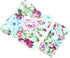 Galabloomer Receiving Blanket and Headband Set, Flower Print Baby Swaddle Blankets