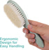 Set BumbleBee Newborn Baby Hair Brush & Comb - Wooden Brush with Soft Wool Bristles, Cradle Cap Brush for Boys, Girls