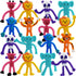 ArtCreativity Animal Bendable Figures, Set of 48, Stress Relief Bendy Toys for