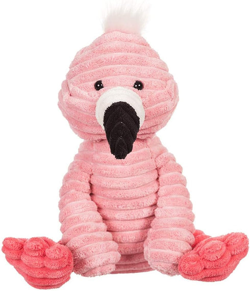 Apricot Lamb Toys Plush Corduroy Flamingo Stuffed Animal, Soft Cuddly 8.5 Inches Perfect for Child
