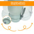 Fukaisu 6pcs Momcozy 17oz/500ml Seal Rings for Bottle Warmer, BPA-Free Silicone Bottle Replacement Gasket for Portable