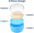 Happyupcity Baby After-Bath Powder Puff Container Jars Empty Refillable Plastic Soft Face Body Powder Box with Sifter