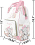 Yeshop Backpack Daypack Personalized Diaper Pink Floral Monogram Elephant Multi Function Diaper Bag Travel Nursing
