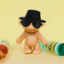 TOYANDONA Doll Glasses Mini Formal Hat Set: 20pcs Miniature Doll Hats & Black Sunglasses
