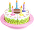 13 Piece Wood Happy Birthday Cake Set| Cake, Candles, Serving Tool &