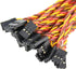 20pcs Male to Male Plug Twisted Wiring 100mm 10cm 3.93inch 26AWG 30 Cores RC Servo Extension Lead Cable