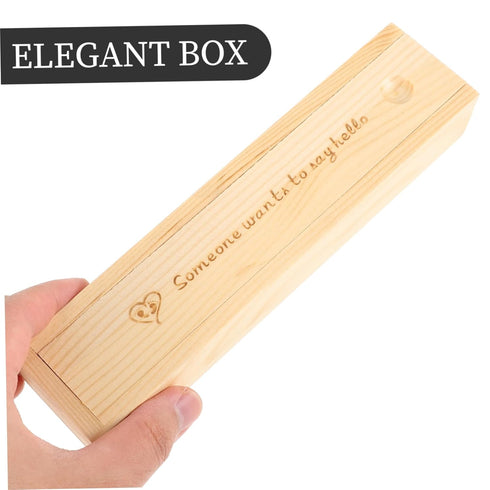 Levemolo Wooden Pregnancy Test Storage Box with Lid Multifunctional Keepsake Organizer for Pregnancy Tests