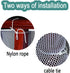 Child Safety Rail Net for Balcony, Patios, Railing, Stairs, 10ft x 2.5ft, Sturdy Mesh Fabric Material (White)