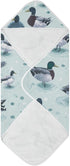 Pigsaly 30 30 Cute Mallard Ducks Hooded Baby Towel Farmhouse Animals Baby Bath Towel Unisex Toddlers Hooded Towels