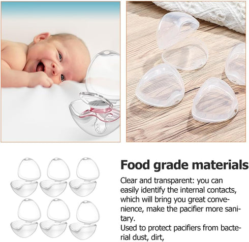 Compact Silicone Pacifier Storage Case for Travel - Baby Toy Organizer