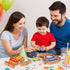 YECHISY Playset, Wooden Snap-Together Building Toys: STEM Building Blocks, Robot Take Apart Fine Motor Skill Montessori