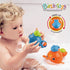 Dwi Dowellin Bath Toys Fishing Games, Swimming Whales Bath Time Bathtub Toy for Toddlers Baby Kids Infant Fish Set Age