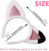Creatoy Cat Ears Headbands for Kids Toddler Halloween Headband Glitter Hairband Accessories Birthday Party Supplies