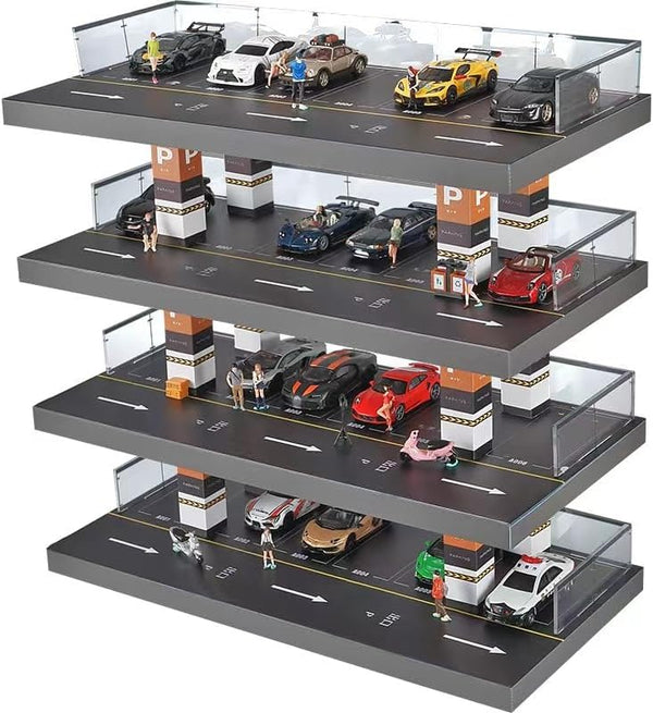 1/64 Die-cast Car Display Case, Alloy Car Model Display Box, Transparent Acrylic Dustproof Display Case for Hot Wheels