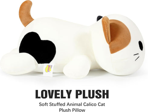 20 Inch 20") Onsoyours Original Calico Cat Plush Kitty Plushies Toy Kitten Stuffed Animal Soft Pillow Kawaii Plushie