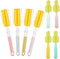 4PCS Bottle Brush + 4 PCS Nipple Brush Set, Baby Bottle Brushes and Cleaner for Milk Bottles and Cups