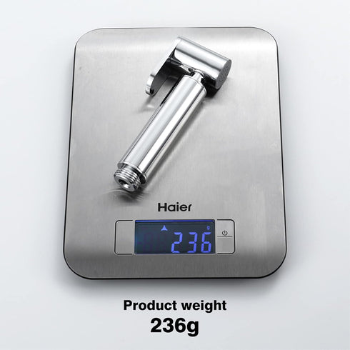 RWYRBNSL HandheldSprayer Brass Chrome Baby Cloth Diaper Sprayer Portable Hand Held ToiletSprayer Head, for Feminine