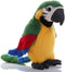 Levenkeness 9.8" Macaw Parrot Plush Toy, Green Bird Stuffed Animal Gifts for Kids