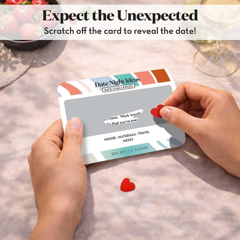 All Natural Shop 35 Scratch Off Date Night Ideas, Couples Gifts for Him, Her, Girlfriend, Boyfriend, Wife or Husband