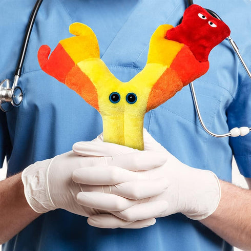 GIANTmicrobes Antibody Plush, Blood Bank, Hematology Gifts, Get Well Gifts, Blood Cells, Pharmacist Gift