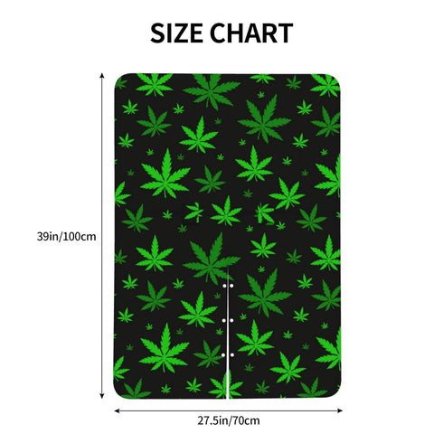 Zhbvncp Green Weed Leafs Baby Car Seat Cover & Breastfeeding Nursing Cover - Breathable Stretch Fabric Multi-Use