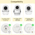 GAHOGA HB6550/HB6560/HB6240/HB65/HB6148/HB6339 SM935E, 360 Adjustable Baby Monitor Wall Mount for HelloBaby & ANMEATE