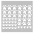 49 Pieces/Set Dog Paws Wall Decals - Vinyl Pawprints Sticker Animal Footprint Wall Art for Kids Nursery Bedroom (White)
