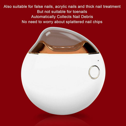 Trimmer, LIZEALUCKY Electric Nail Clippers Intelligent USB Charging Automatic Nail Drill Adults Nail Automatic Nail