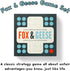 Brass Monkey Fox & Geese – Classic Strategy Game Set with Beautiful Painted Wooden Pieces for 2 Players