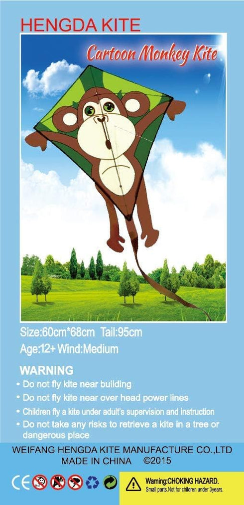 HENGDA KITE Kids Cartoon Monkey Kites with Flying Line