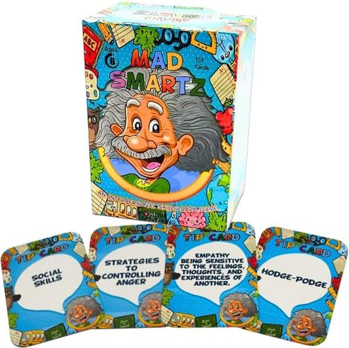 Thought-Spot: MAD SMARTZ - Interpersonal Skills Card Game for Anger & Emotion Management, Educational Toy for Kids
