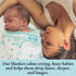 Cozy 100% Pack 2 1 Soft Muslin Blankets & Swaddle Wrap Bundle Newborn Baby Sleep Essentials Cotton for Nursery