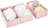 Closet, Set 2, 4 Pack, mDesign Fabric Drawer Organizer Bins, Kids/Baby Nursery Dresser, Shelf, Playroom Organization