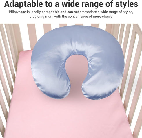 NOENNULL Satin Nursing Pillow Cover, Soft, Washable, Breathable, for Nursing Pillows, Nursing Pillow Cover, Nursing