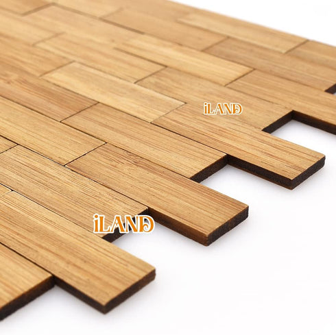 iLAND Varnished Dollhouse Flooring, 1:12 Scale Bamboo Floor Boards, Buy 2 at Half Cost! (48pcs Rectangular)