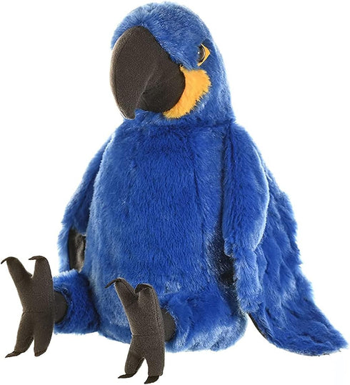 12 Inches, Wild Republic Hyacinth Macaw Plush, Stuffed Animal, Plush Toy, Gifts for Kids, Cuddlekins Blue