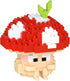 Jollcnoia Hide Mushroom Mini Cute Mushroom Animals Building Toy Set Adorable Plant Blocks
