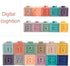 Mini Tudou Baby Blocks Soft Building Blocks, Educational Squeeze Play Toys with Numbers, Animals, Shapes, 12PCS for 6
