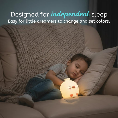 Lumipets Clara the Chick Squishy Silicone Night Light for Kids | Cute Night Light with Remote & Touch Control for Baby